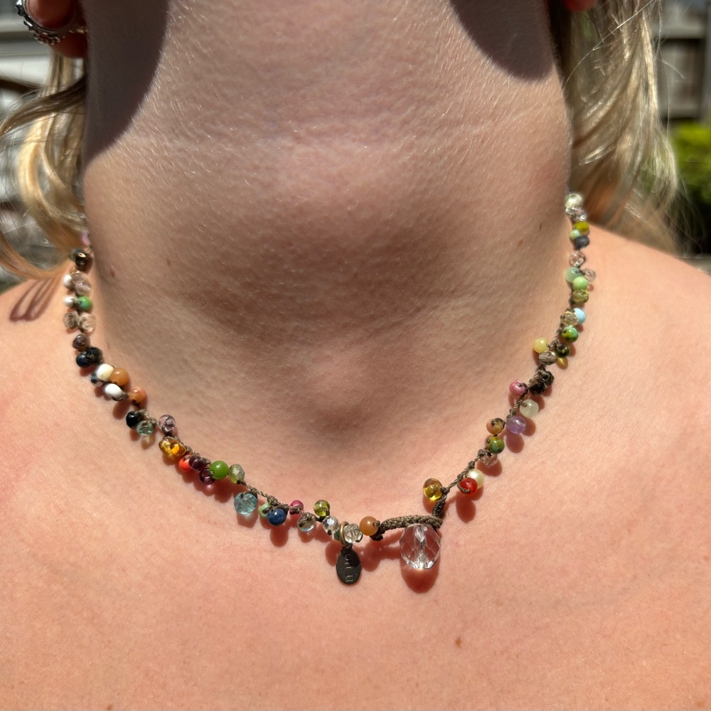 On U Multicolor Beaded Necklace